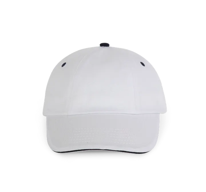 Top - 6-Panel-Kappe White / Navy