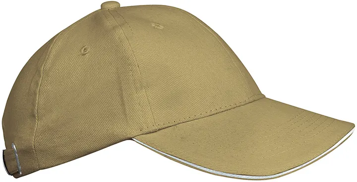 Orlando kids - Casquette 6 panneaux Beige / White