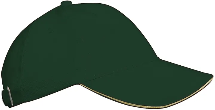 Orlando kids - Casquette 6 panneaux Forest Green / Beige