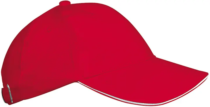 Orlando kids - Casquette 6 panneaux Red / White