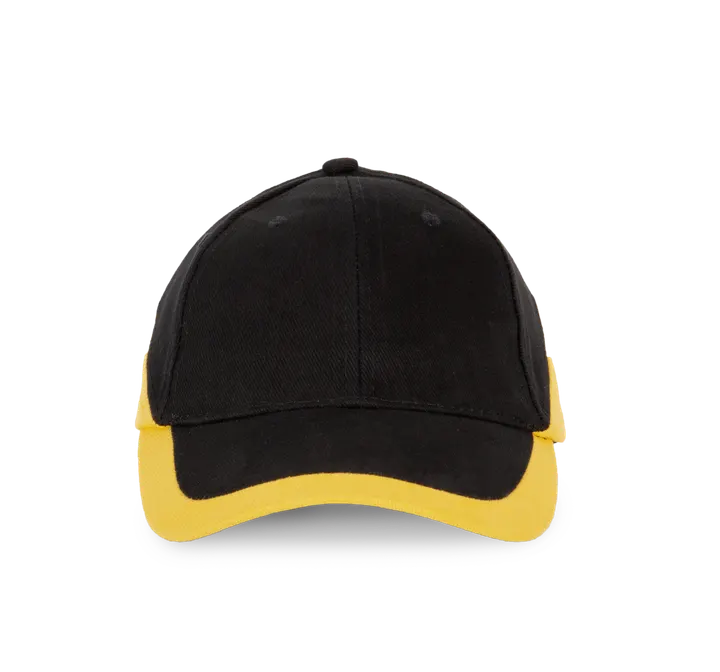 Racing - Casquette bicolore 6 panneaux Black / Yellow