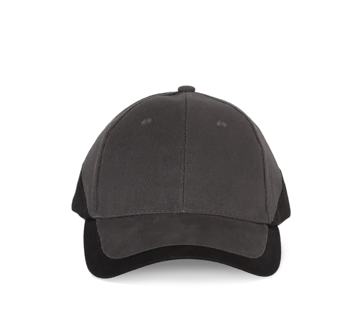 Racing - Casquette bicolore 6 panneaux Dark Grey / Black
