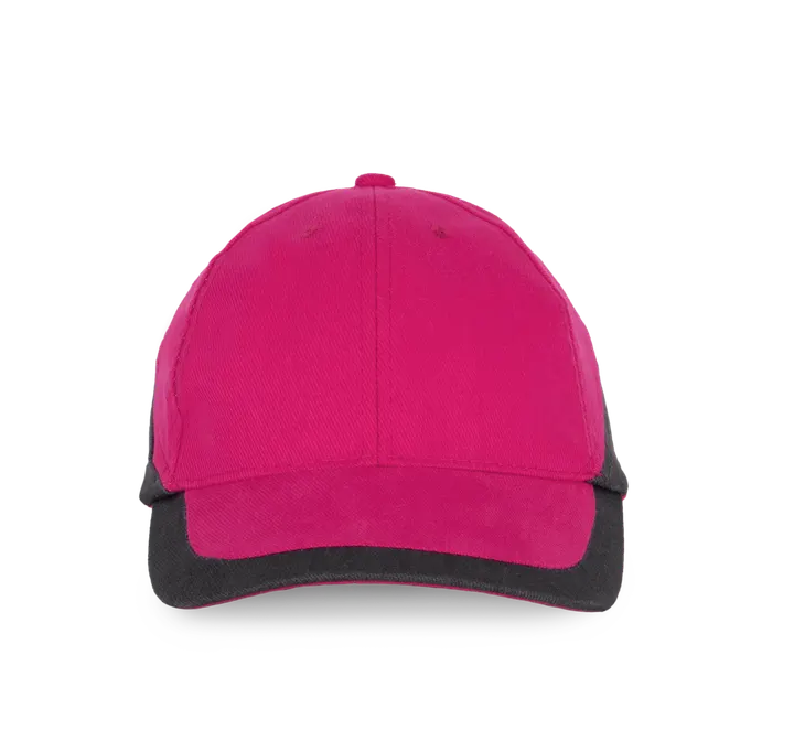 Racing - Casquette bicolore 6 panneaux Fuchsia / Dark Grey