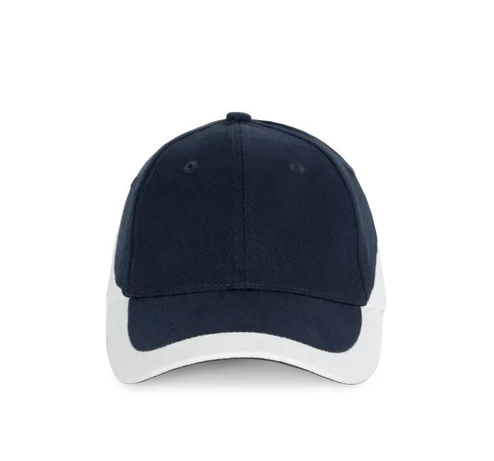 Racing - Casquette bicolore 6 panneaux Navy / White