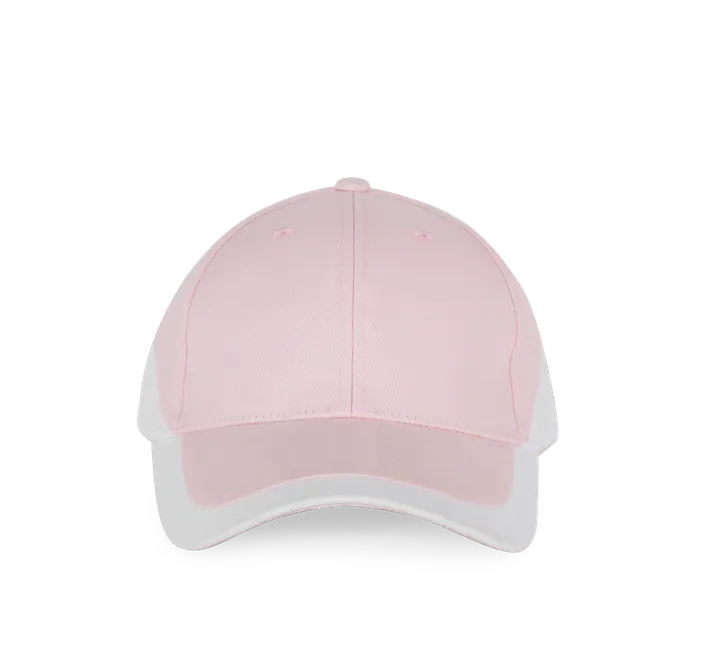 Racing - Casquette bicolore 6 panneaux Pink / White