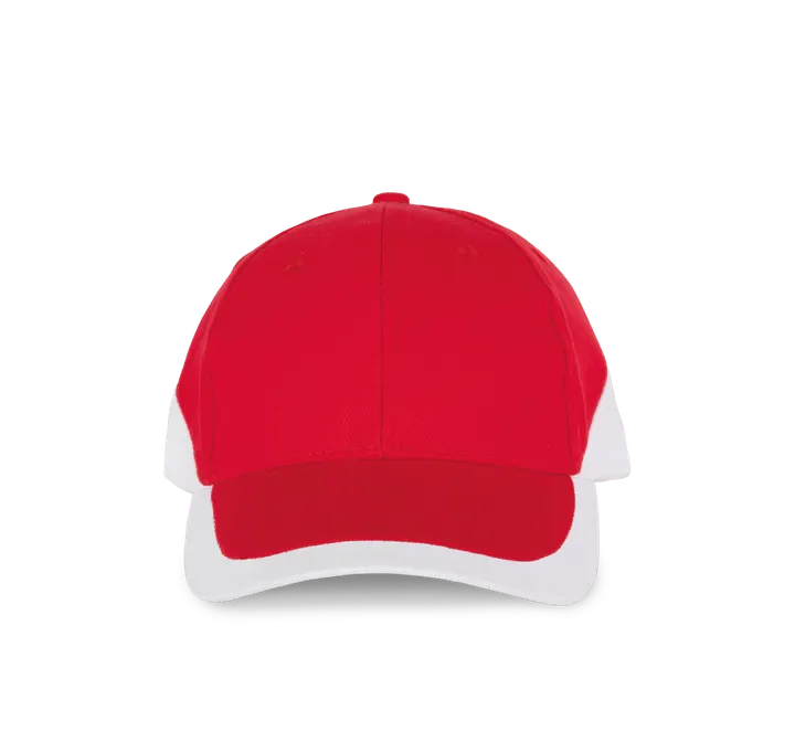 Racing - Casquette bicolore 6 panneaux Red / White