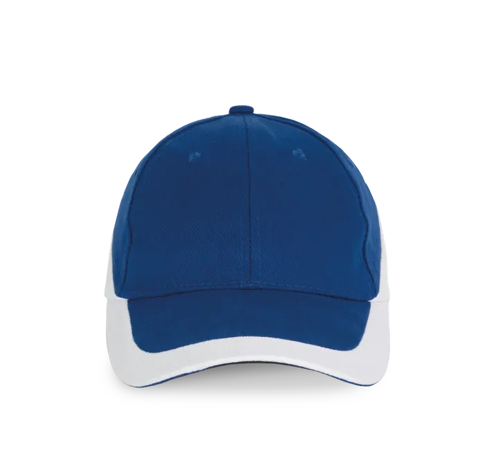 Racing - Casquette bicolore 6 panneaux Royal Blue / White