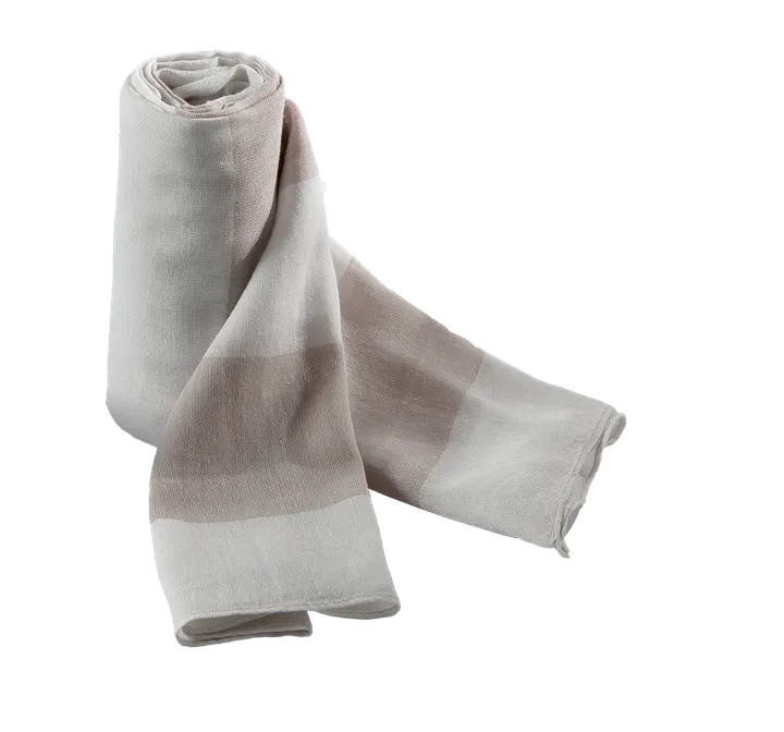 Chèche Beige / White