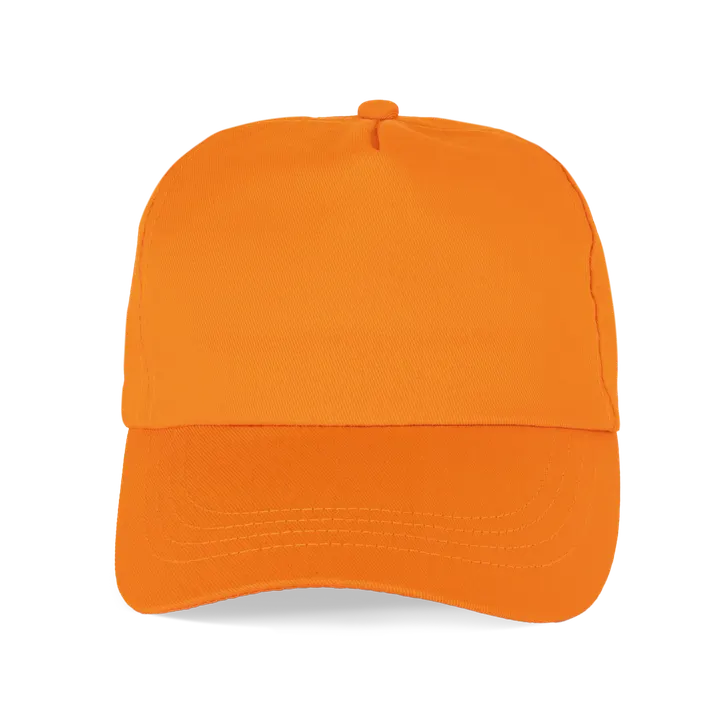 Casquette 5 panneaux Orange