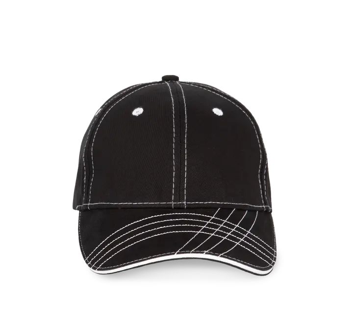 Casquette fashion - 6 panneaux Black / White