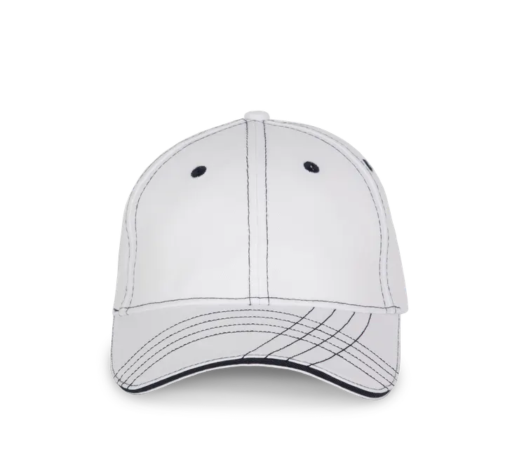 Casquette fashion - 6 panneaux White / Navy