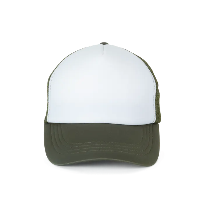 5-Panel Trucker Kappe Mesh White / Grape Leaf