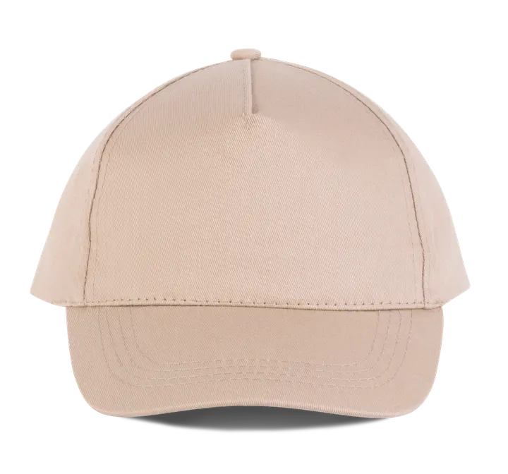 Casquette coton - 5 panneaux Beige
