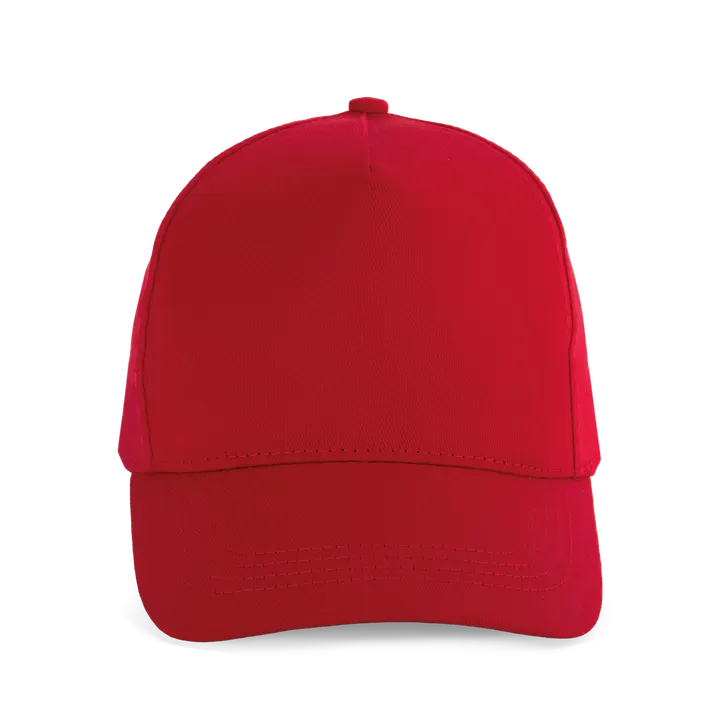 Casquette coton - 5 panneaux Cherry Red