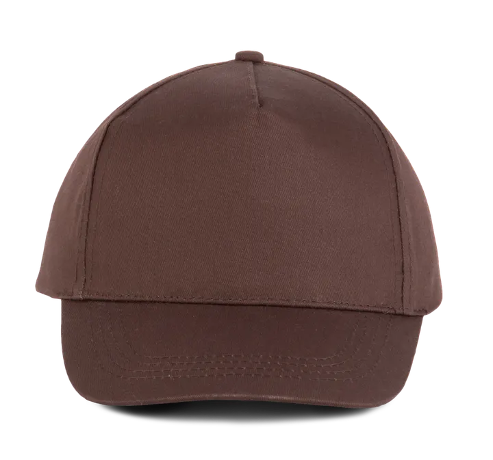 Casquette coton - 5 panneaux Chocolate