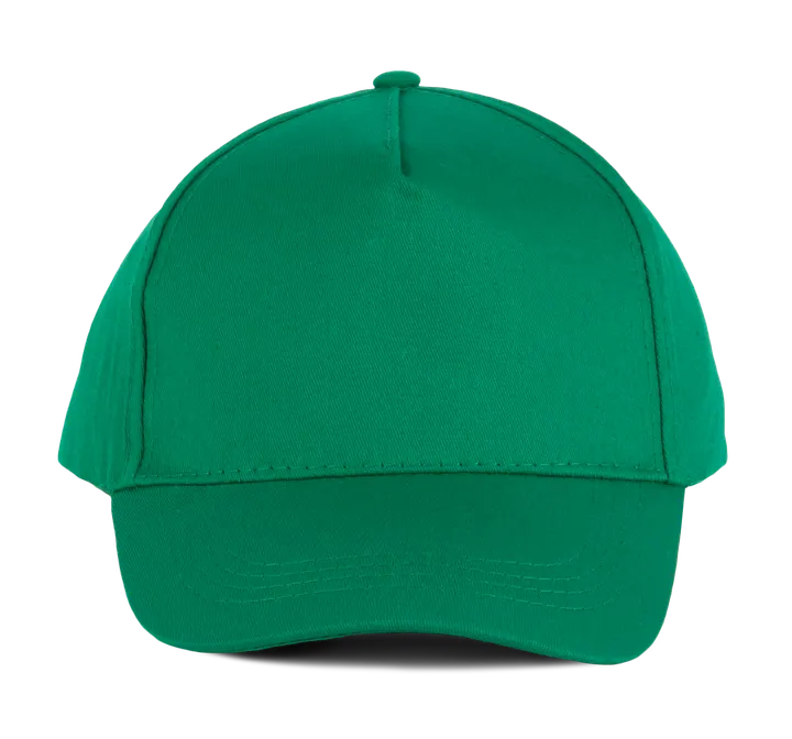 Casquette coton - 5 panneaux Kelly Green