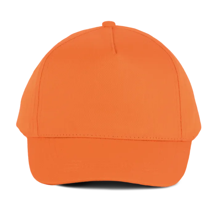 Casquette coton - 5 panneaux Orange