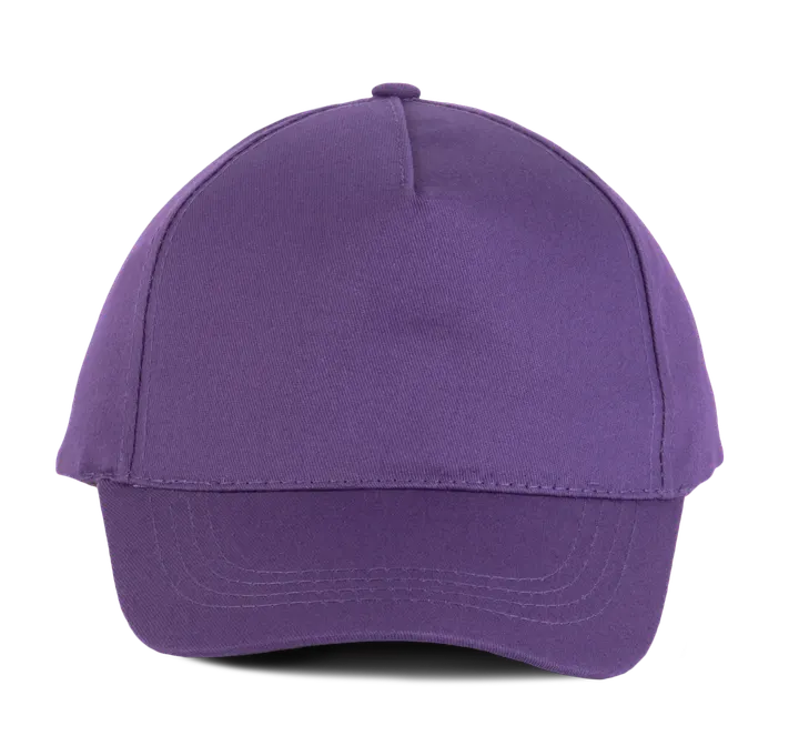 Casquette coton - 5 panneaux Purple