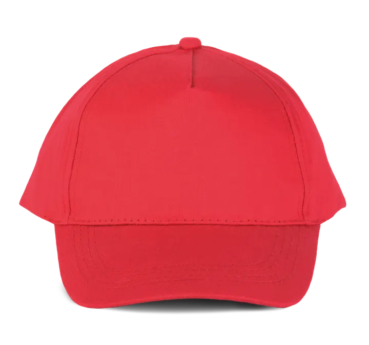 Casquette coton - 5 panneaux Red