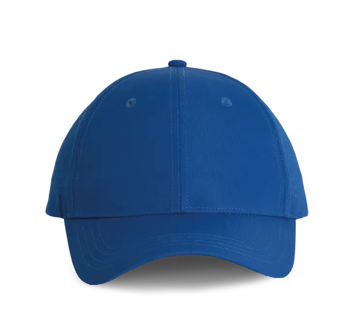 6-Panel-Kappe mit perforierten Panels Royal Blue