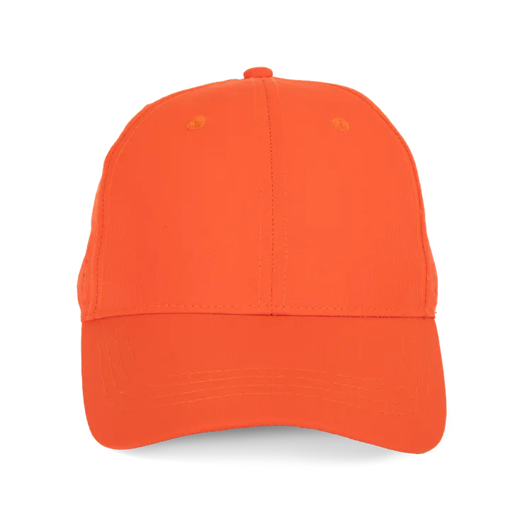 6-Panel-Kappe mit perforierten Panels Sunset Orange