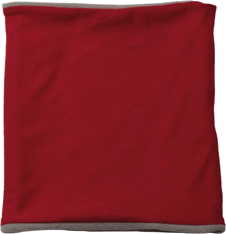 Schlauchschal mit Fleecefutter Red / Light Grey
