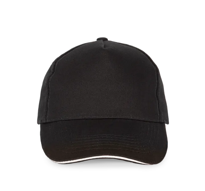 5-Panel-Kappe - Sandwichschirm Black / White