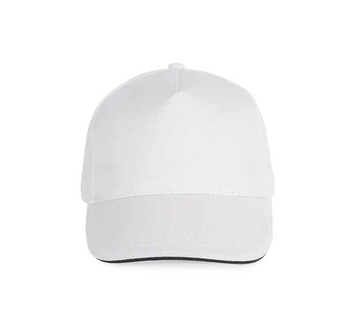 5-Panel-Kappe - Kontrast-Sandwichschirm White / Navy
