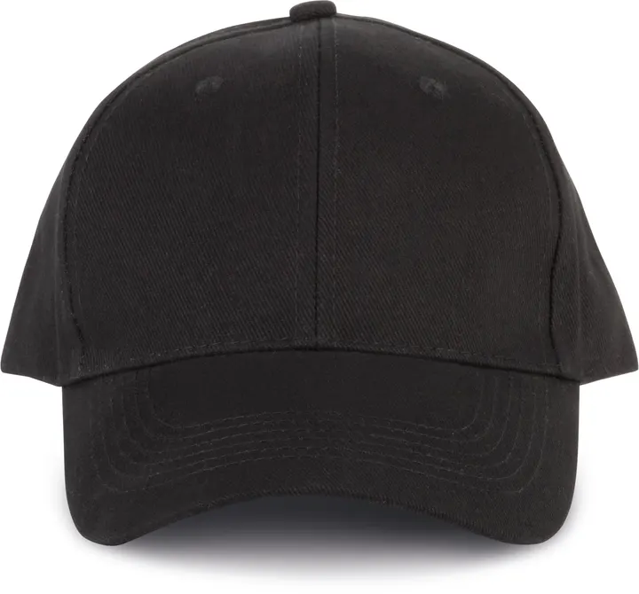 Casquette 6 panneaux en coton bio Black