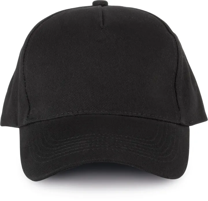 5-Panel-Cap aus Bio-Baumwolle Black