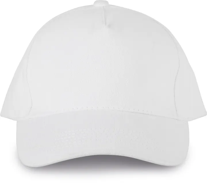 5-Panel-Cap aus Bio-Baumwolle White