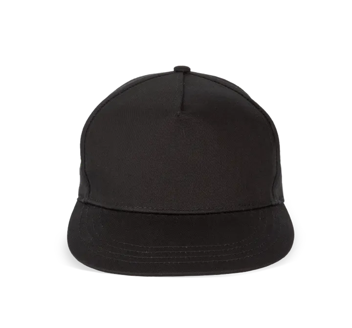 5-Panel Snapback-Kappe Black