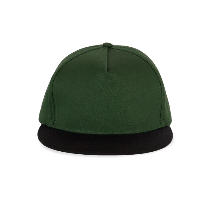 5-Panel Snapback-Kappe Forest Green / Black
