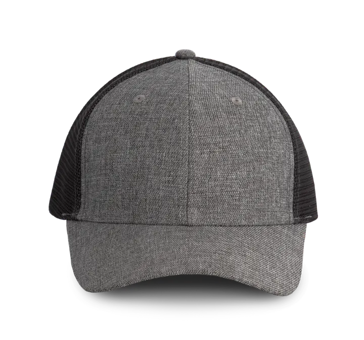 6-Panel Urban Trucker-Kappe Silver Heather / Dark Grey
