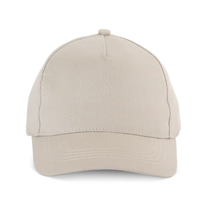 Casquette enfant en coton - 5 panneaux Beige