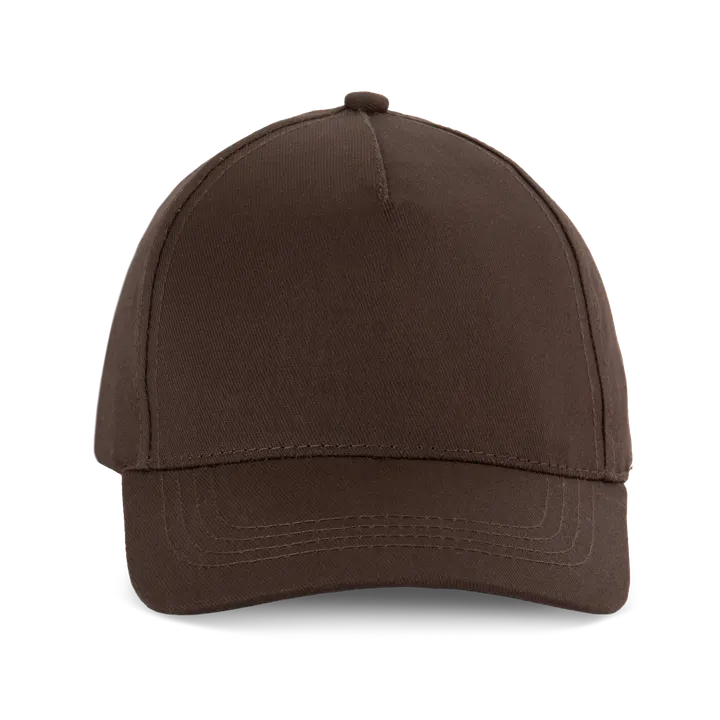 Casquette enfant en coton - 5 panneaux Chocolate