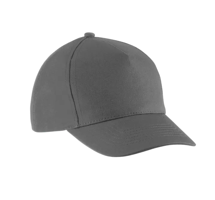 Casquette enfant en coton - 5 panneaux Dark Grey