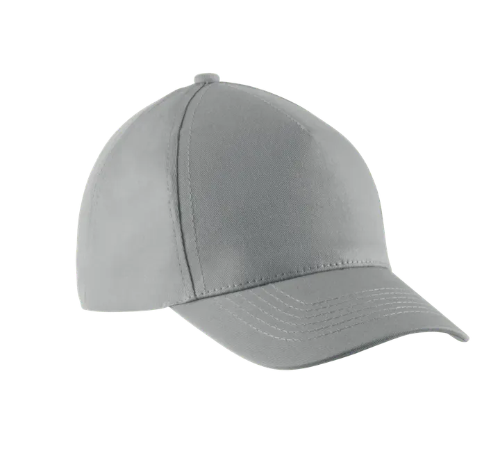 Casquette enfant en coton - 5 panneaux Light Grey