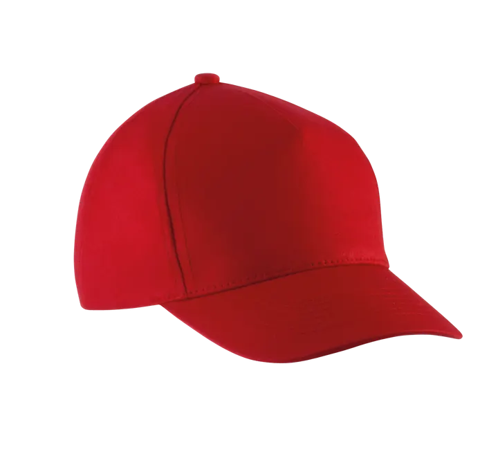 Casquette enfant en coton - 5 panneaux Red