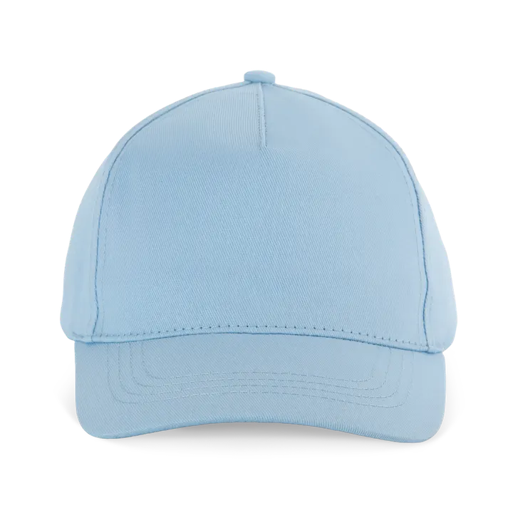Casquette enfant en coton - 5 panneaux Sky Blue