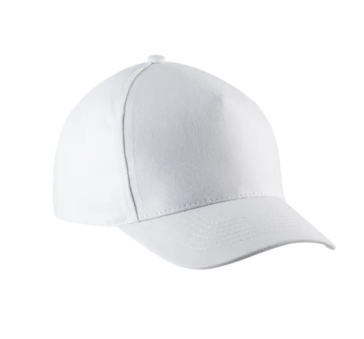 Casquette enfant en coton - 5 panneaux White