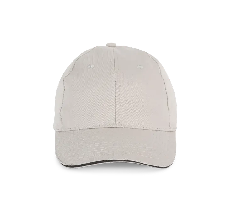 Casquette avec sandwich contrasté - 6 panneaux Light Grey / Dark Grey
