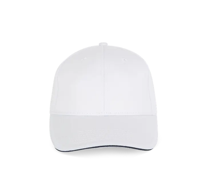 Casquette avec sandwich contrasté - 6 panneaux White / Navy