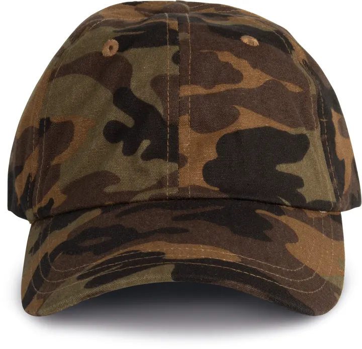 Dad cap - 6 panneaux Brown Camouflage