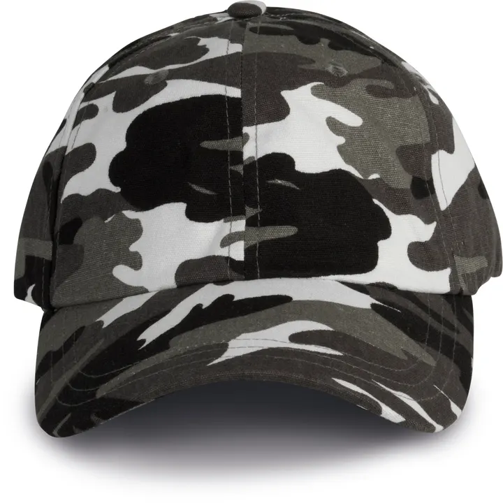 Dad cap - 6 panneaux Grey Camouflage