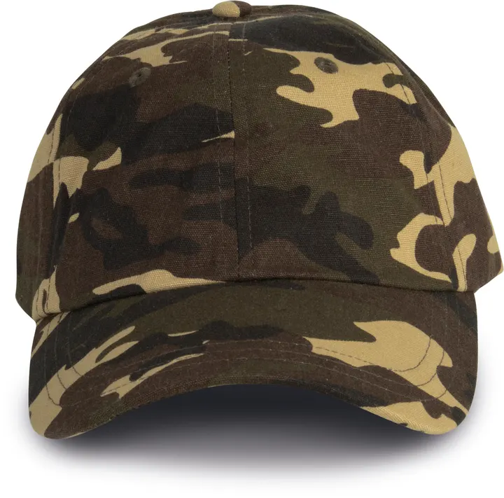 Dad cap - 6 panneaux Khaki Camouflage