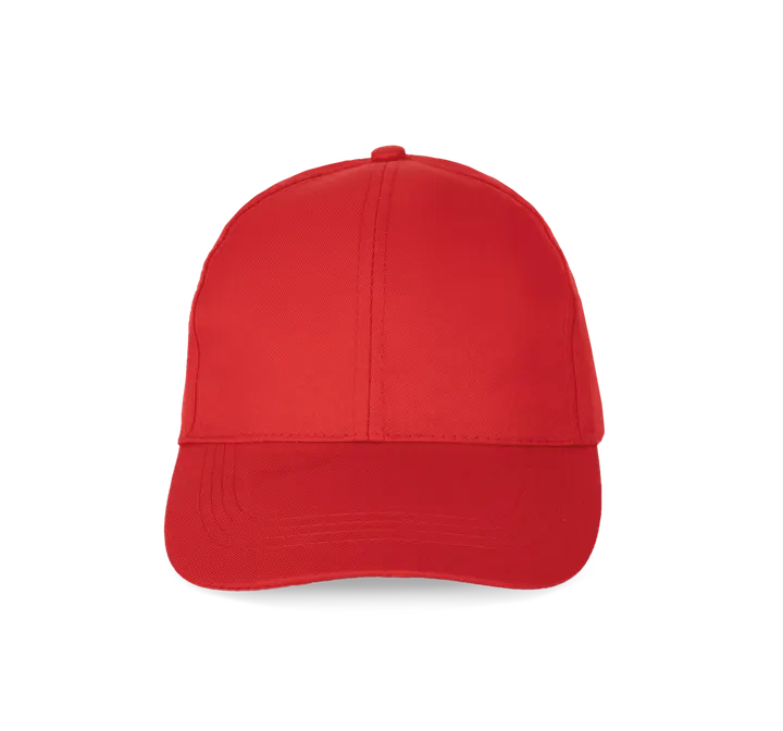 Polyester-Sportkappe mit 6 Panels Red