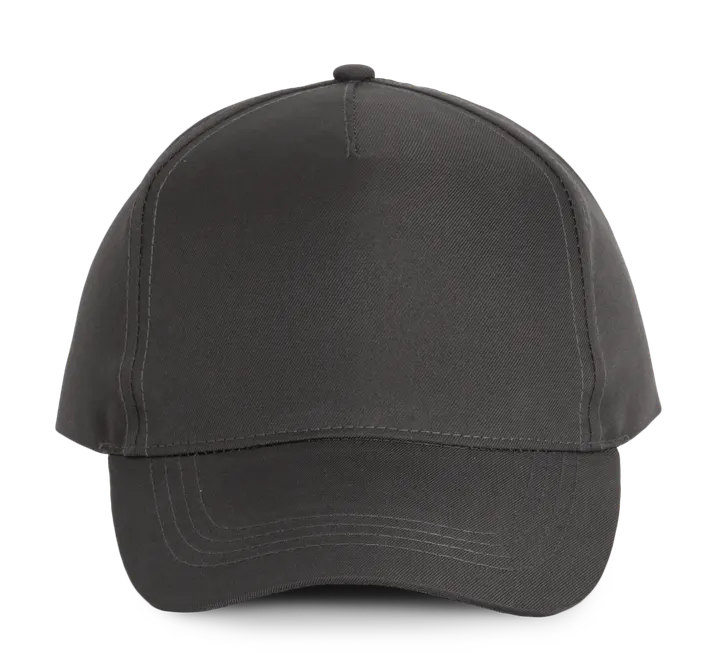 Polyester-Sportkappe mit 5 Panels Dark Grey
