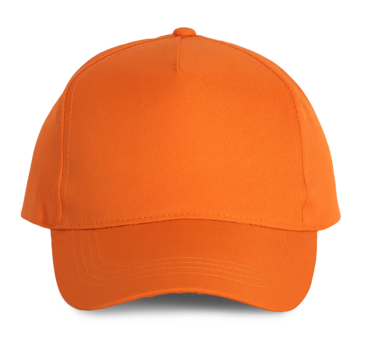 Polyester-Sportkappe mit 5 Panels Orange