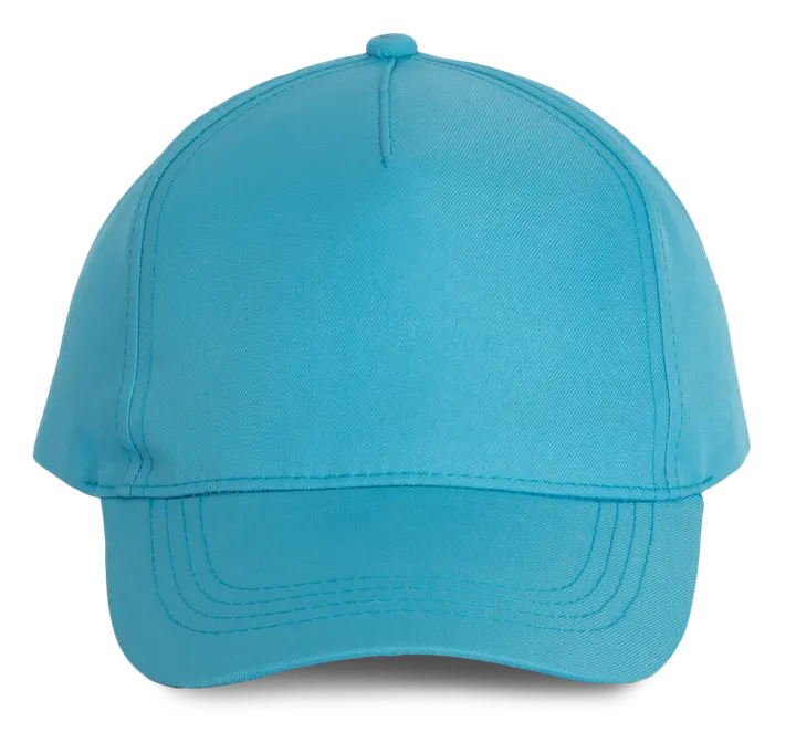 Polyester-Sportkappe mit 5 Panels Surf Blue